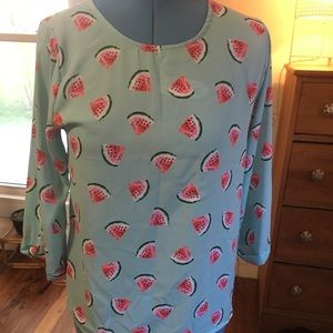 Everly Watermelon Blouse